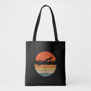 Ski Jumping Retro Ski Jumper Gift Tote Bag
