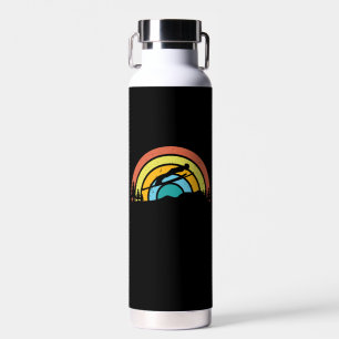 Ski Jumping Retro Water Bottle