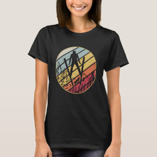 Ski jumping vintage ski flying ski vacation ski sk T-Shirt