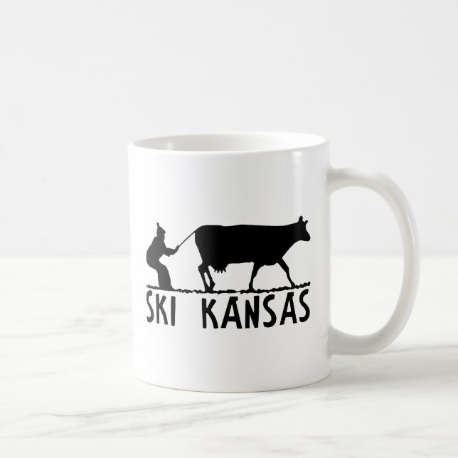 Ski Kansas Coffee Mug (Right)