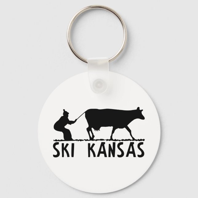 Ski Kansas Key Ring (Front)