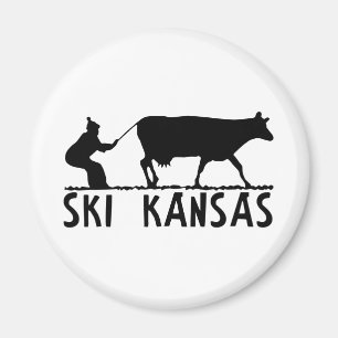 Ski Kansas Magnet