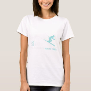 Ski Kid Funny Cute Winter Skiing Gift T-Shirt
