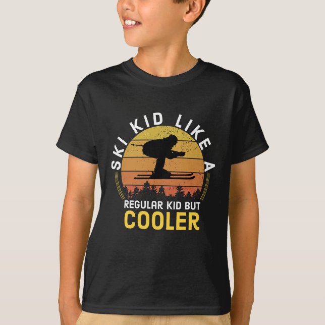 Ski Kid Gift T-Shirt (Front)