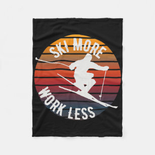 Ski Kid Like A Regular Kid But Cooler Skiing Lover Fleece Blanket