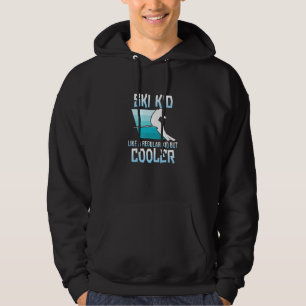Ski Kid Skiing Skier Snowboard Winter Sports Graph Hoodie