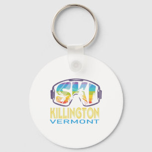 Ski Killington Vermont Skiing Vacation Key Ring