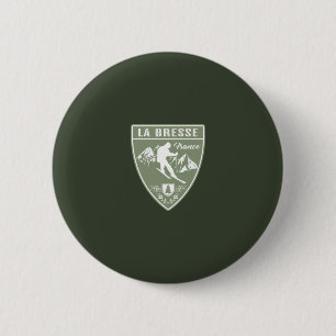 Ski La Bresse France 6 Cm Round Badge