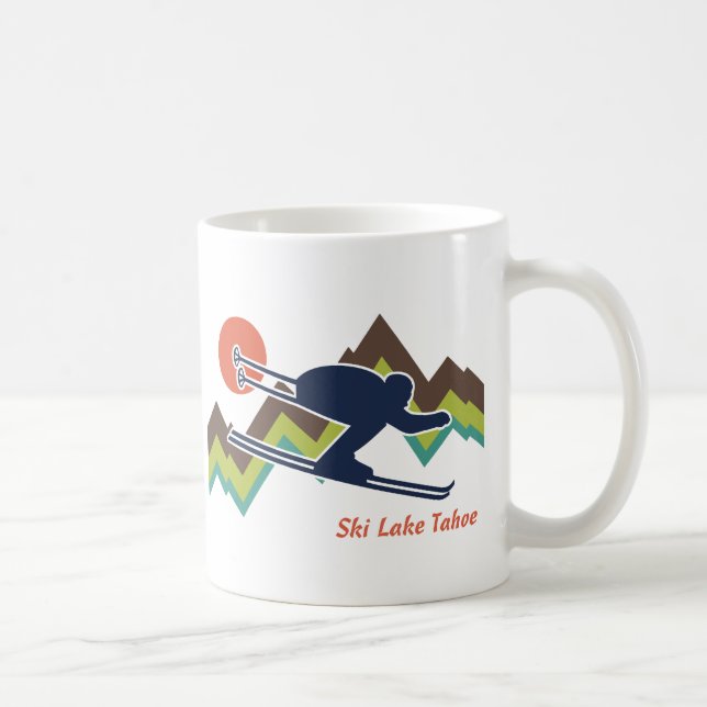Ski Lake Tahoe Coffee Mug (Right)
