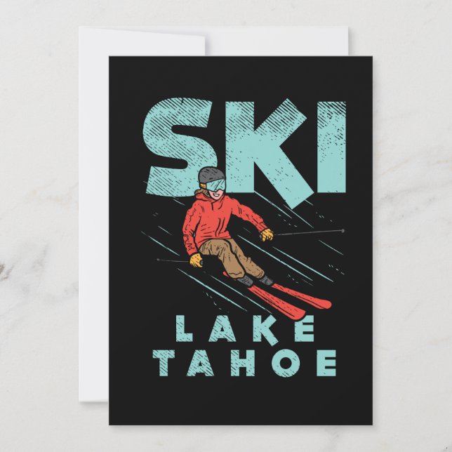 Ski Lake Tahoe  Invitation (Front)