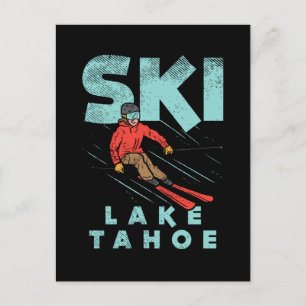 Ski Lake Tahoe  Postcard