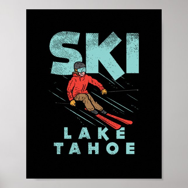 Ski Lake Tahoe Poster (Front)