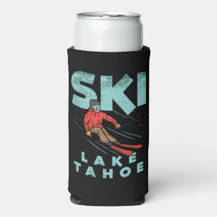 Ski Lake Tahoe Seltzer Can Cooler