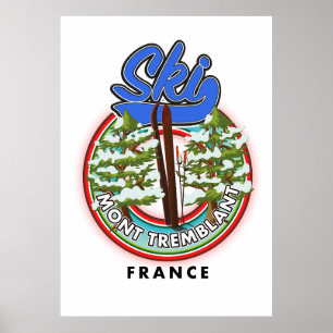 Ski Lake Tahoe Sierra Nevada USA Poster