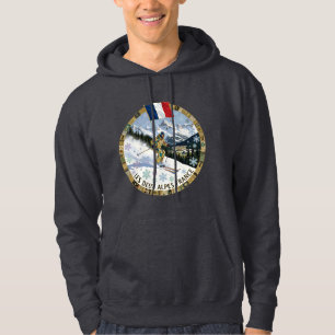 Ski Les Deux Alpes, France, Man Skier Hoodie