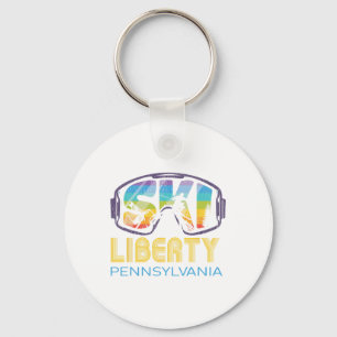 Ski Liberty Pennsylvania Skiing Vacation Key Ring