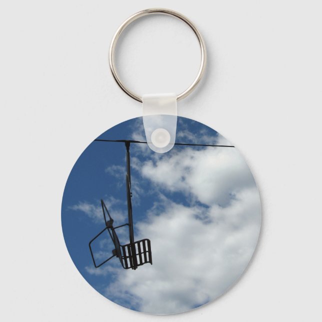 Ski Lift and Sky Key Ring (Front)