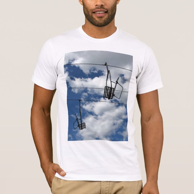 Ski Lift and Sky T-Shirt (Front)