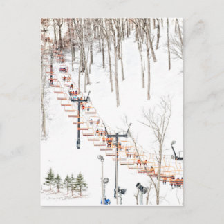 Ski Lift Postcard