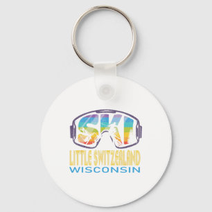 Ski Little Switzerland Wisconsin Skiing Vacation  Key Ring