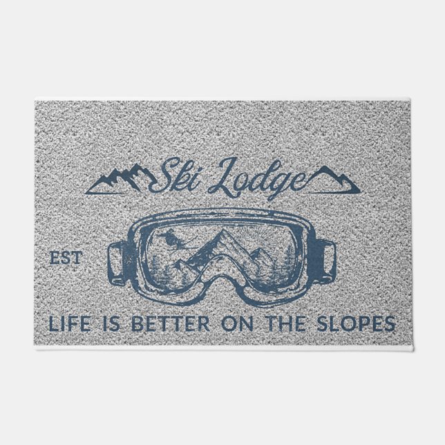 Ski Lodge, Life Is Better On The Slopes Doormat (Front)