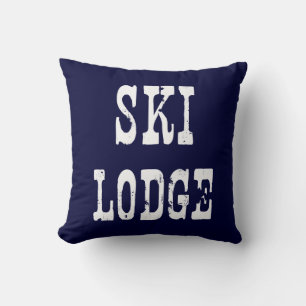 Ski Lodge Navy Cushion