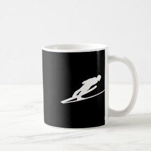 Ski Long Jump Jumping Outfit Skiing Snow Skier Win Coffee Mug