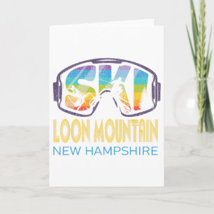 Ski Loon Mountain New Hampshire Skiing Vacation  Card