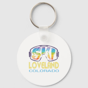 Ski Loveland Colorado Skiing Vacation Key Ring