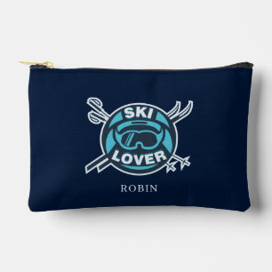 Ski Lover Personalized Winter Slopes Accessory Pouch