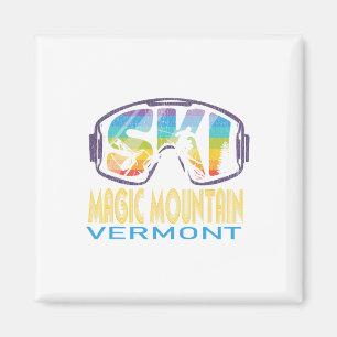 Ski Magic Mountain Vermont Skiing Vacation Magnet