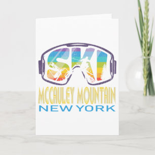 Ski Mccauley Mountain New York Skiing Vacation  Card