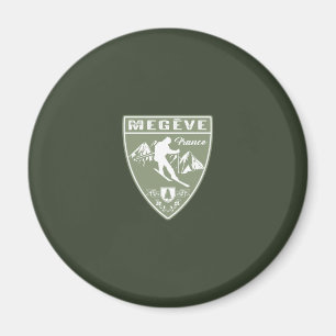 Ski Megeve France Magnet