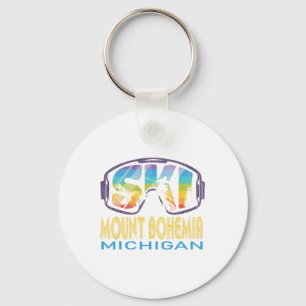 Ski Mount Bohemia Michigan Skiing Vacation  Key Ring