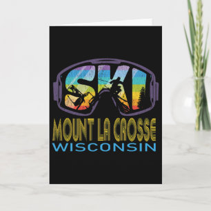 Ski Mount La Crosse Wisconsin Skiing Vacation Card