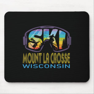 Ski Mount La Crosse Wisconsin Skiing Vacation  Mouse Pad