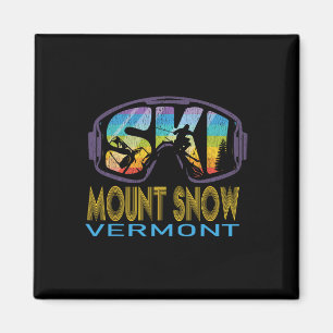 Ski Mount Snow Vermont Skiing Vacation Magnet