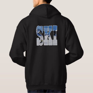 SKI Mountain  Winter Sports  Design Hoodie