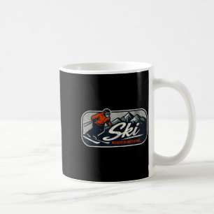Ski mountaineering coffee mug