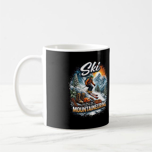 Ski Mountaineering Coffee Mug (Left)