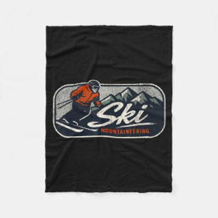 Ski mountaineering fleece blanket