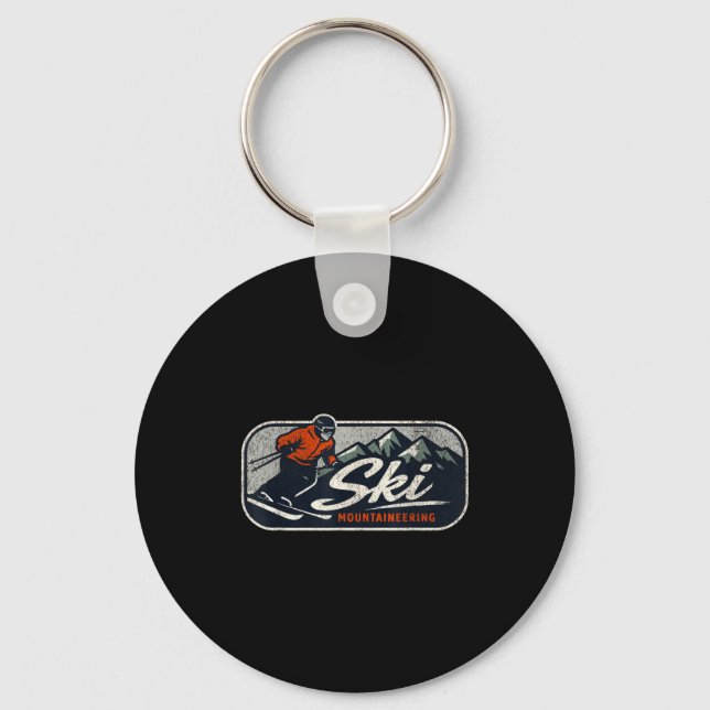 Ski mountaineering  key ring (Front)