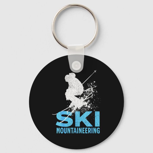 Ski mountaineering  key ring (Front)