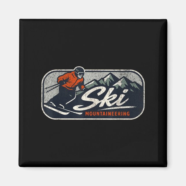 Ski mountaineering  magnet (Front)