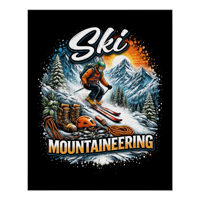 Ski Mountaineering Poster (Front)