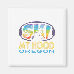 Ski Mt Hood Oregon Skiing Vacation Magnet