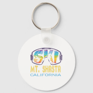 Ski Mt Shasta California Skiing Vacation Key Ring