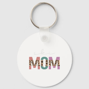 Ski Mum Funny Skiier Gift Ski Skier Skiing Mum Leo Key Ring
