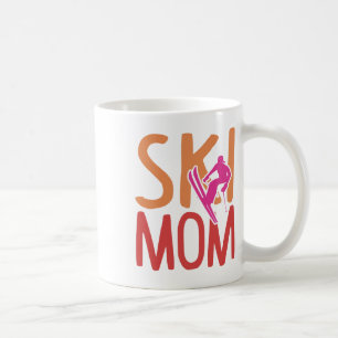 Ski Mum Winter Sports Women Funny Skiing Lover Ski Coffee Mug
