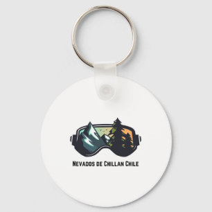 Ski Nevados De Chillan Chile Mountain Skiing T Men Key Ring